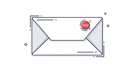 Digital Communication Envelope Symbolizing Data Exchange and Electronic Messaging Services