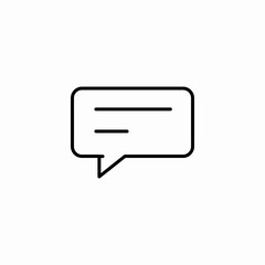 Naklejka premium speech chat bubble icon sign vector