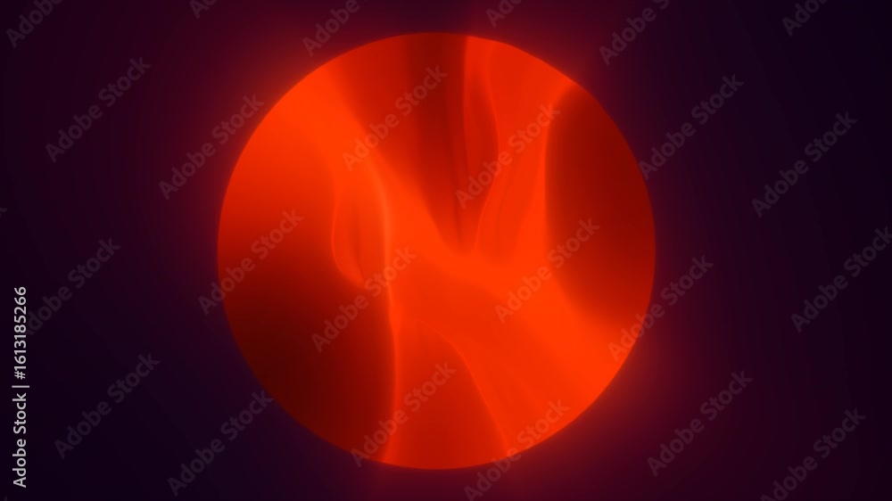 Poster sci-fi inspired abstract orb pulsing with electric waves and bright luminous trails in a futuristic 