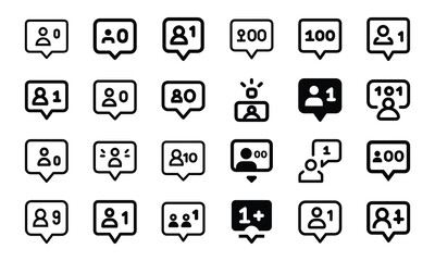  Collection of Glowing Digital Marketing, Communication, and Business Icons