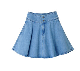 jupe en jean bleu 