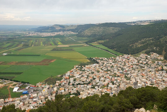 Vistas desde el Monte Tabor, Israel