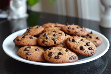 Homemade Chocolate Chip Cookies Freshly Baked Sweet Treats Perfect for Sharing and Enjoying Anytime