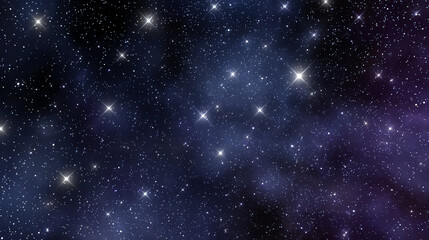 A stunning view of the night sky filled with countless sparkling stars, cosmic dust, and a hint of purple nebulae, evoking wonder.