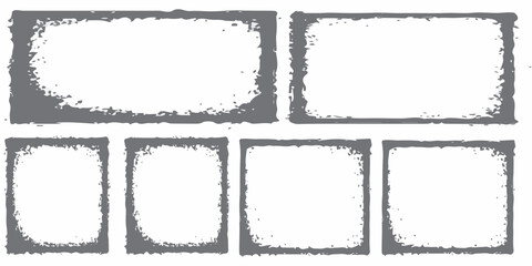 
Texture black frame old grunge square frame.
. Grunge frame border texture on isolate background. Old grunge frame with dust texture. 