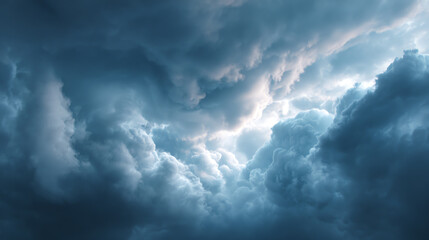 Dramatic clouds gather in a stormy sky, creating a sense of anticipation and wonder in the natural environment.