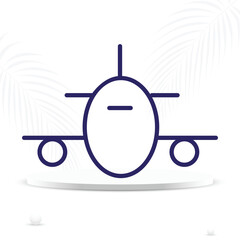 plane outline icon