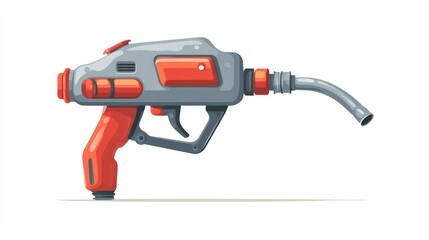 Naklejka premium Futuristic gun illustration design