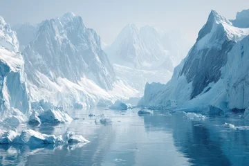 Rugzak Pristine icy mountains and glaciers meet a calm waterway © GStudio
