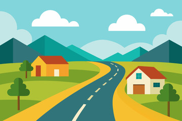 quiet countryside roads