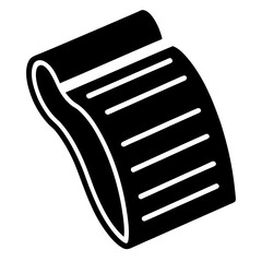 Receipt vector icon