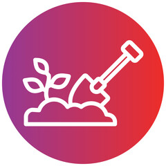 Planting Line Icon Style