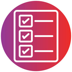Box List Line Icon Style