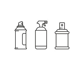 spray bottle icons vector illustration