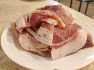 raw pork chops