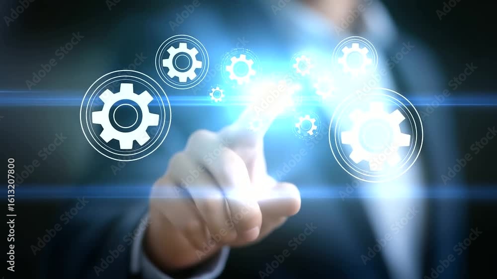 Poster streamlined ai-driven document management for enhanced smart office efficiency.