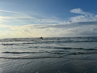 sunset on the beach 