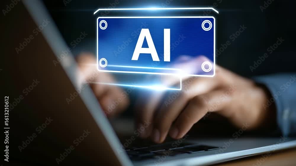 Poster innovative ai-driven search interface enhancing data analysis and educational experiences.