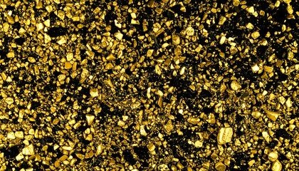 Golden texture of small rocks close up.