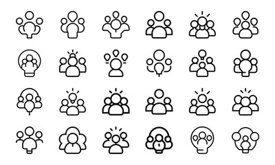  Collection of Glowing Digital Marketing, Communication, and Business Icons