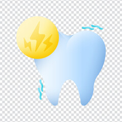 Painful toothache dental care vector