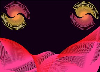 WeGlowing Geometric Waves and Circular Patternsb