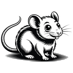 vector illustration of a cartoon squirrel