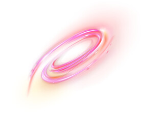 Naklejka premium Red Neon Swirl