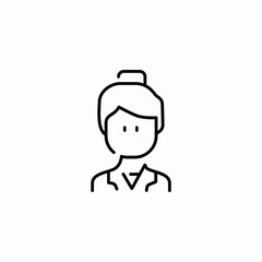 female user avatar icon sign vector