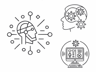 Ai and technology icons