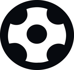 football cartonish icon vector , soccer ball