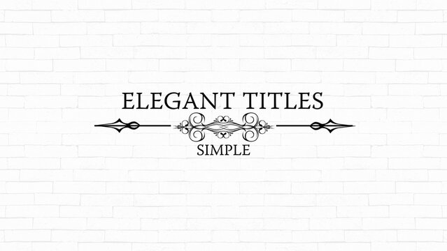 Elegant Title 09