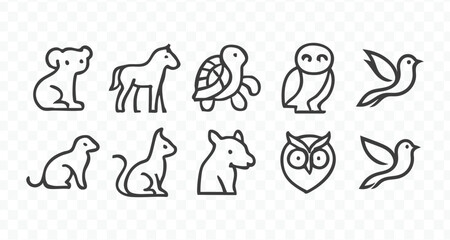Animal icon design illustration 