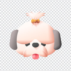 Shih Tzu dog breed vector