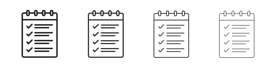 Fototapeta premium Reservation icon outline vector sign, linear style pictogram.
