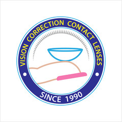 Contact Lens On Finger Tip Icon Y_2210001