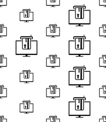 Insert Card Icon Seamless Pattern Y_2210001
