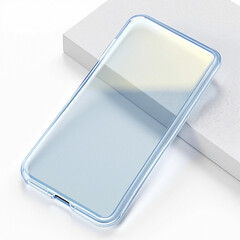 Transparent Phone Case on White Background
