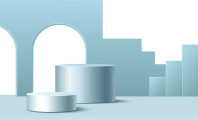 Blue Product Display