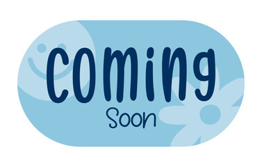 coming soon lettering. vector illustration