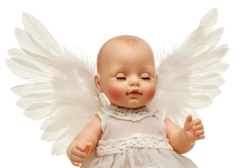 Baby Angel with Wings on transparent background