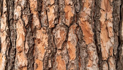 Obraz premium Detailed shot showcasing the intricate textures of a mature tree bark pattern