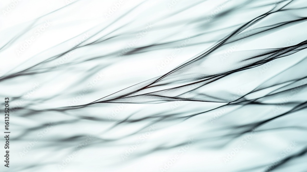 Poster the artwork features intricate, flowing lines that form a captivating abstract pattern in soft, mute
