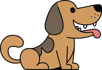 dog icon vector 