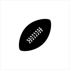 American Football Icon, Elliptical Shape Football Icon