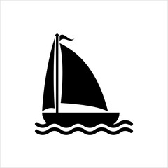 Boat Icon, Boat On Water Icon
