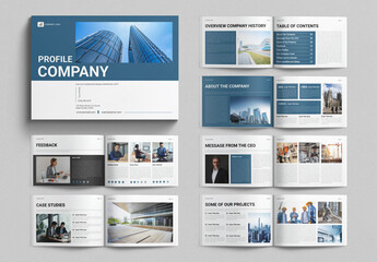 Company Profile Brochure Template Landscape