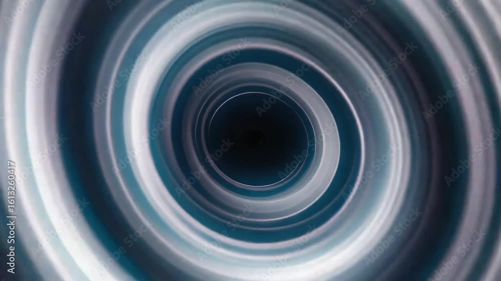 Poster brightly swirling vortex effect creating a mesmerizing tunnel filled with dynamic shades of blue and
