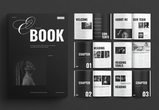 Ebook Template Design Layout