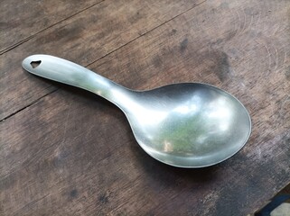 Stainless steel rice ladle